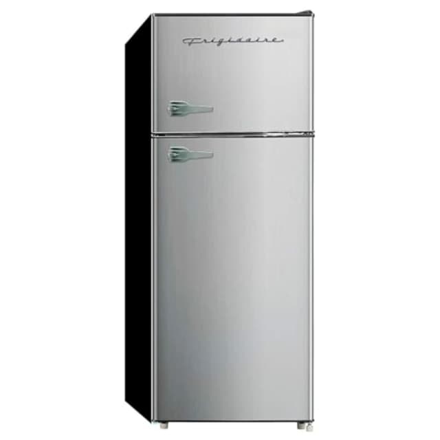 Frigidaire, 2 Door Apartment Size Refrigerator/Freezer Combo, 7.5 cu ft, Platinum Series, Stainless, 23" D x 21.5" W x 55.5" H