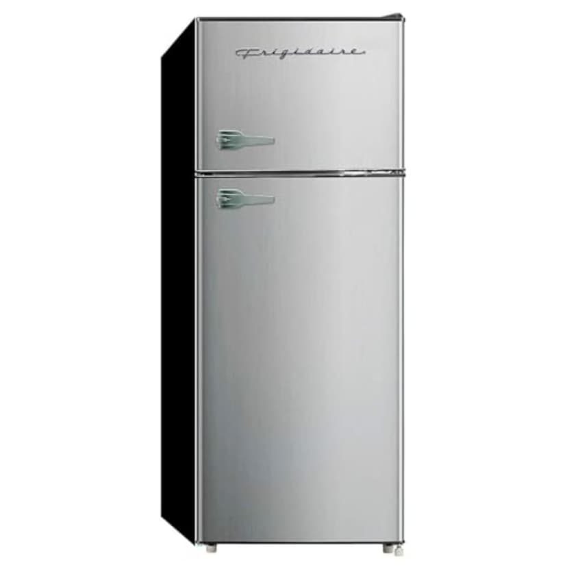 Frigidaire, 2 Door Apartment Size Refrigerator/Freezer Combo, 7.5 cu ft, Platinum Series, Stainless, 23" D x 21.5" W x 55.5" H