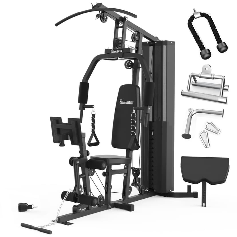 Home Gym SCM-1148L&5003 148LB Multifunctional Full Body Home Gym Equipment for Home Workout Equipment Exercise Equipment Fitness Equipment SincMill