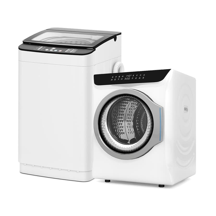 Auertech Portable Washer and Dryer Combo Set, 2.8 CU. FT. Portable Clothes Dryers with Boot Dryer, 28 lbs Fully Automatic Washing Machine, Compact Washer and Dryer for Apartment, RV, Dorm