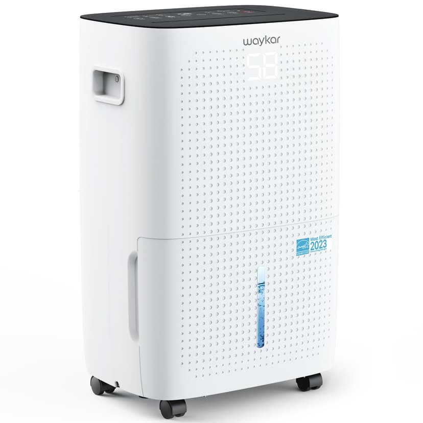 Waykar 150 Pints 7,000 Sq. Ft Energy Star Dehumidifier with Drain Hose for Commercial and Industrial Large Rooms, Home, Basements, Storages, Warehouses and Bedrooms