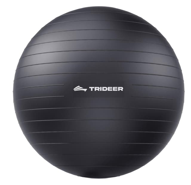 Trideer Exercise Ball for Yoga, Pilates & Fitness – Stability Ball Equipment for Home Gym & Office Chair, Core & Balance Training Accessories, Physical Therapy Equipment, Quick Pump Included, 5 Sizes