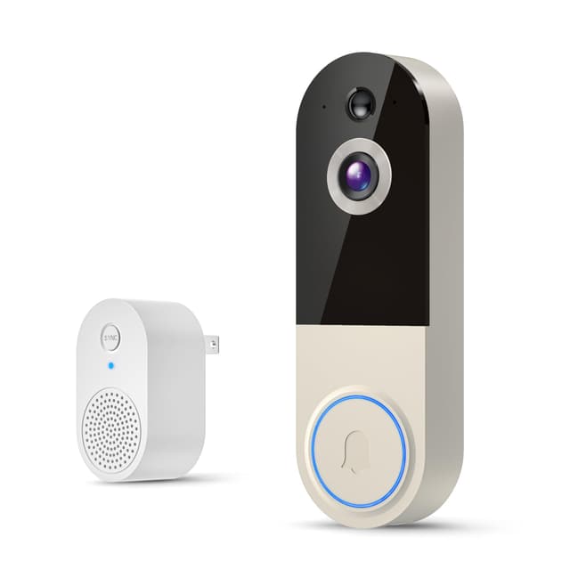 NariOrbi WiFi Video Doorbell Camera with Human Detection, Battery Powered, Night Vision, 2-Way Talk, 2.4G WiFi, Cloud Storage