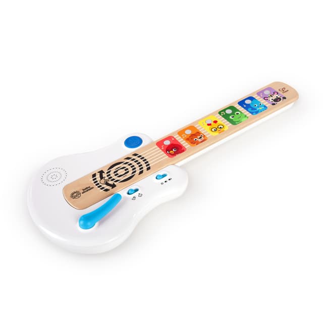 Baby Einstein Strum Along Songs Magic Touch Wooden Toy Guitar with Whammy Bar, Montessori Musical Learning Toy with Lights, 12mo+