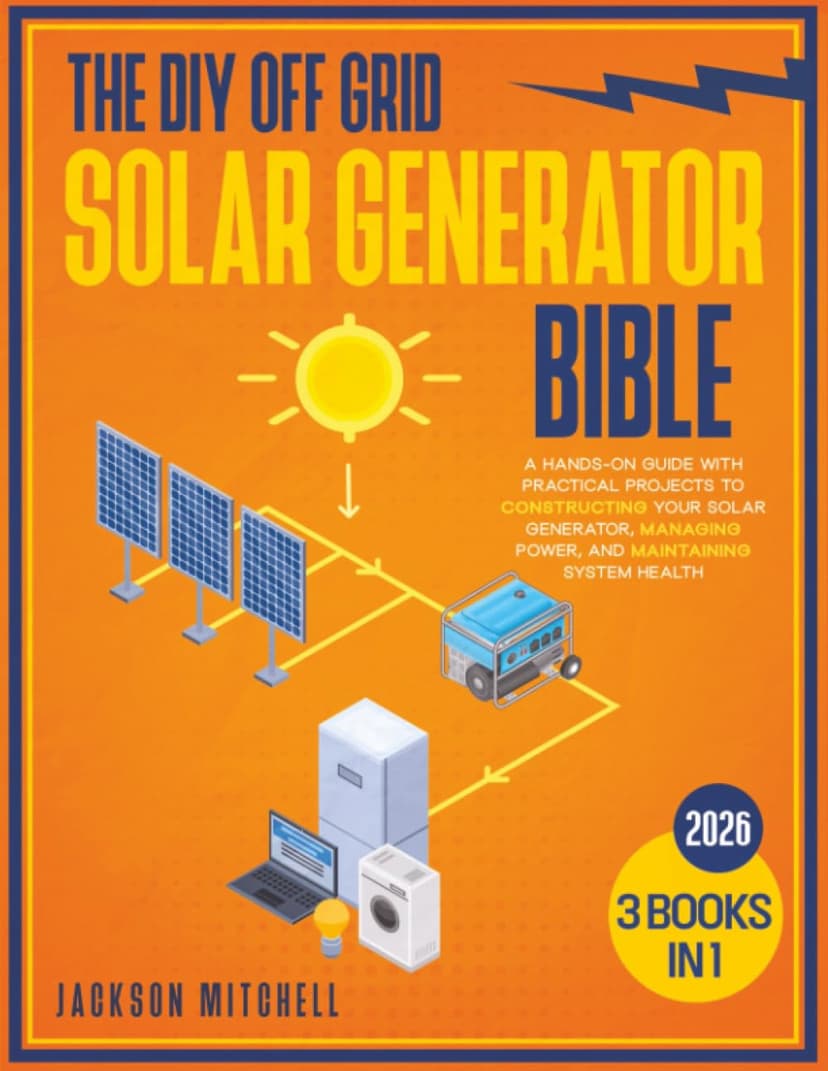The DIY Off Grid Solar Generator Bible: [3 in 1] A Hands-On Guide with Practical Projects to Constructing your Solar Generator, Managing Power, and Maintaining System Health
