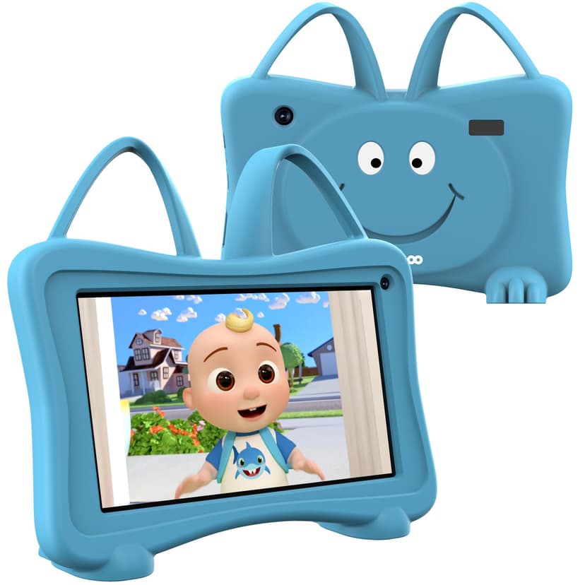 Trayoo Kids Tablet 7 Toddler Children's Learning Tablet with WiFi, YouTube, Parental Control, Durable Case Education Learning Apps for Boys Girls (Blue)