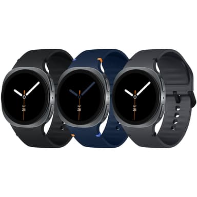 Acextro 3 Pack Sport Bands Compatible with Samsung Galaxy Watch 8/8 Classic Band 40mm 44mm 46mm (2025) - No Gap Silicone Soft Waterproof Galaxy 8 Strap for Men Women