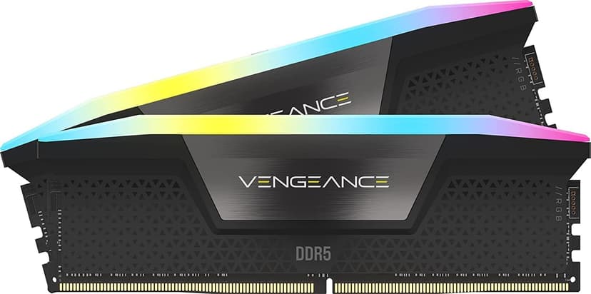 CORSAIR Vengence RGB DDR5 RAM 32GB (2x16GB) 6000MHz CL36-44-44-96 1.35V Intel XMP 3.0 Computer Memory – Black (CMH32GX5M2E6000C36)
