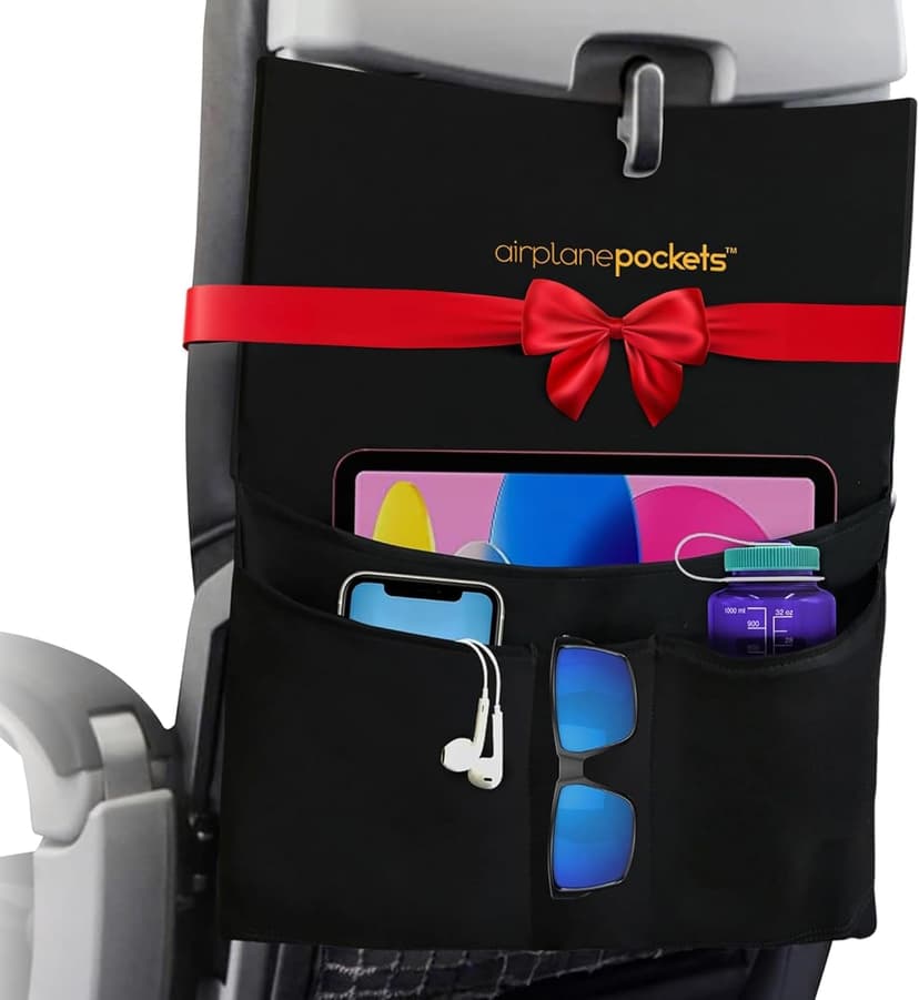 Airplane Pockets - Airplane Accessories - Plane Travel Essentials - Travel Organizer - Seat Storage Organizer - Air Travel Essentials - Seatback Organizer - International Travel Accessories Must-Haves