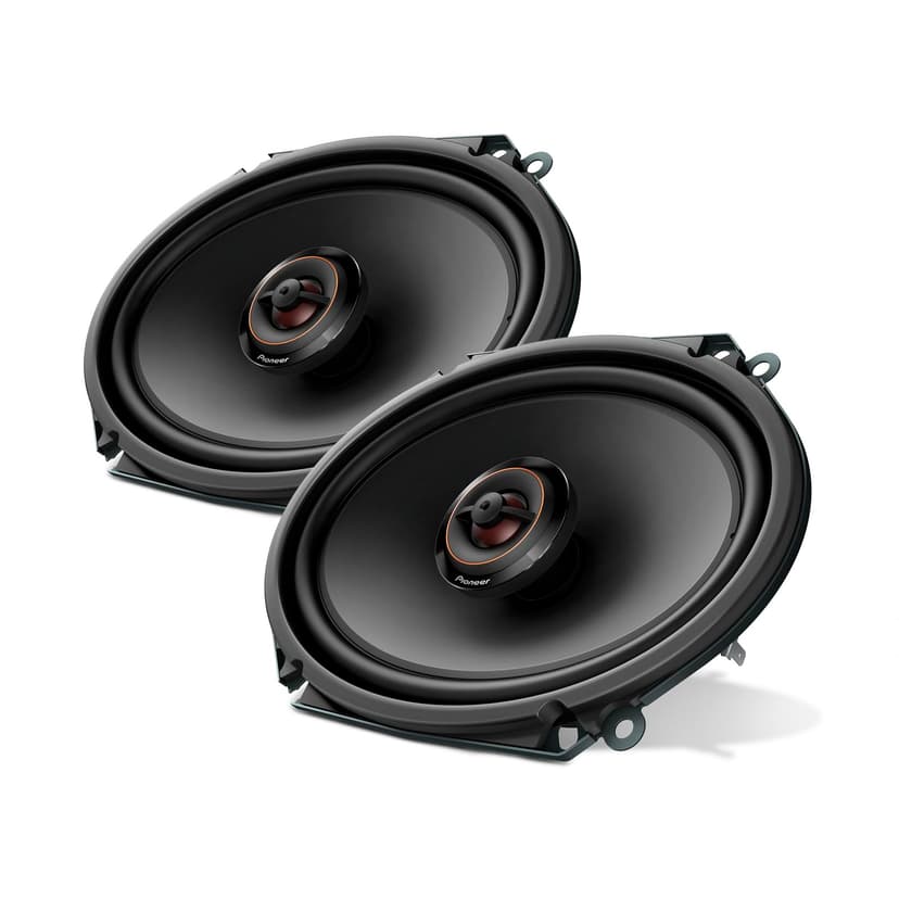 PIONEER D-Series TS-D68F 6” x 8” 2-Way Speakers (Pair) – 280W Max, Balanced Sound + Smooth Treble, Ideal Factory Upgrade, Add an Amplifier for Even Better Performance