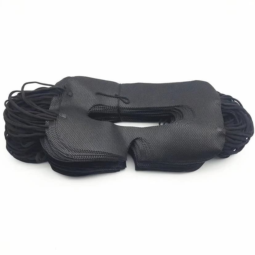 100 Pack Disposable VR Mask Sanitary VR Eye Covers VR Mask for VR Face Mask,Virtual Reality Face Mask Compatible with HTC Vive Pro/PS VR/Gear VR/Oculus Rift Go e altre cuffie Most vr Headset (Black)