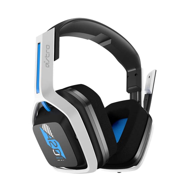 ASTRO Gaming A20 Wireless Headset Gen 2 - Compatible with PlayStation 4 & 5 / PC/Mac - White/Blue