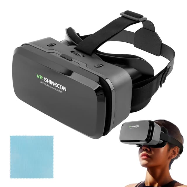 VR Headset for Phone, 100° Wide Angle VR Headset Glasses - Adjustable Pupil Distance, Lightweight Design for 4.0-6.0 inch Phones, Immersive 3D Movies & Games