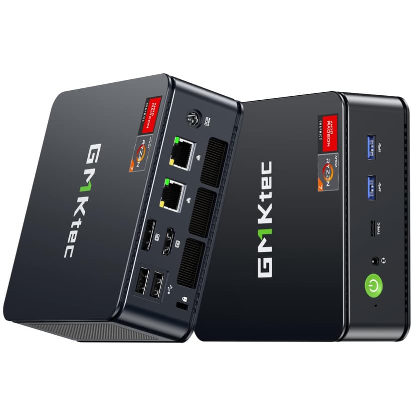GMKtec M5 Ultra Gaming Mini PC Ryzen 7 7730U (Upgraded 7430U/ 5825U), 32GB RAM 512GB SSD Dual NIC LAN 2.5GbE Desktop Computers, Triple 4K Display, WiFi 6E, USB-C, BT 5.2, DP, HDMI 2.0
