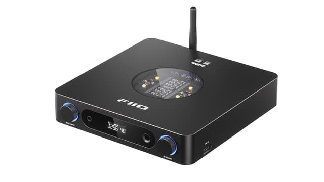 FiiO K13 R2R Desktop DAC & Headphone Amp, High-Fidelity 24Bit R2R DAC, Powerful 2400mW Output, LDAC Bluetooth Streaming, Dual Power Supply, 10-Band PEQ, Balanced XLR & RCA Audio Output (Black)
