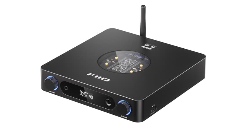 FiiO K13 R2R Desktop DAC & Headphone Amp, High-Fidelity 24Bit R2R DAC, Powerful 2400mW Output, LDAC Bluetooth Streaming, Dual Power Supply, 10-Band PEQ, Balanced XLR & RCA Audio Output (Black)