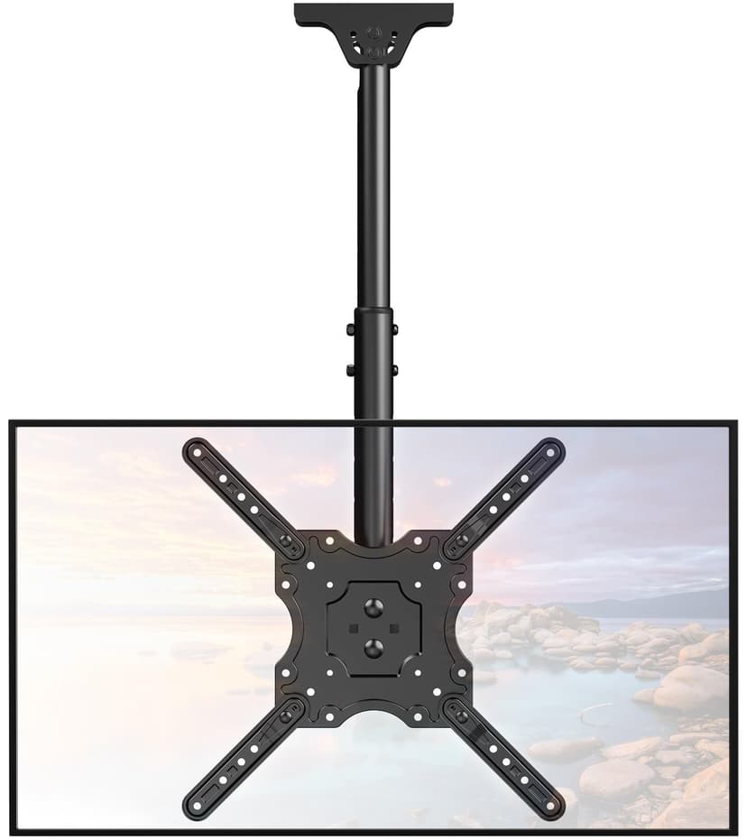 ELIVED Ceiling TV Mount Fits Most 26-65 Inch LED, LCD OLED Flat Screen TVs, Full Motion Height Adjustable, Swivel and Tilt TV Bracket, Max VESA 400x400mm, Holds up to 99 lbs. YD3015