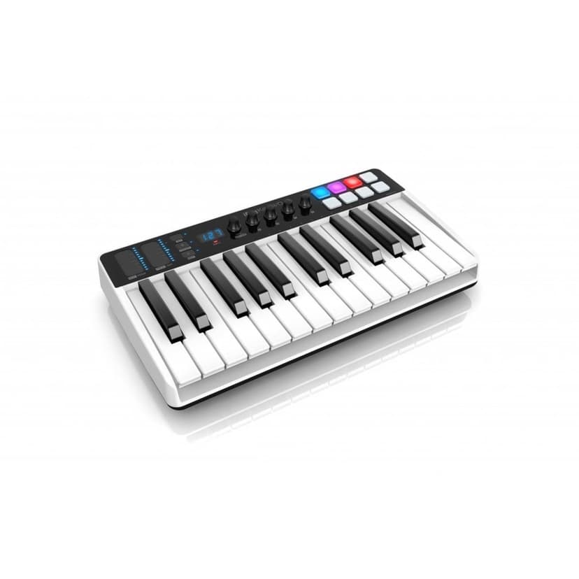 IK Multimedia iRig Keys I/O 25-keys Midi Controller with 24-bit up to 96kHz Audio Interface for iPhone/iPad, Android and Mac/PC
