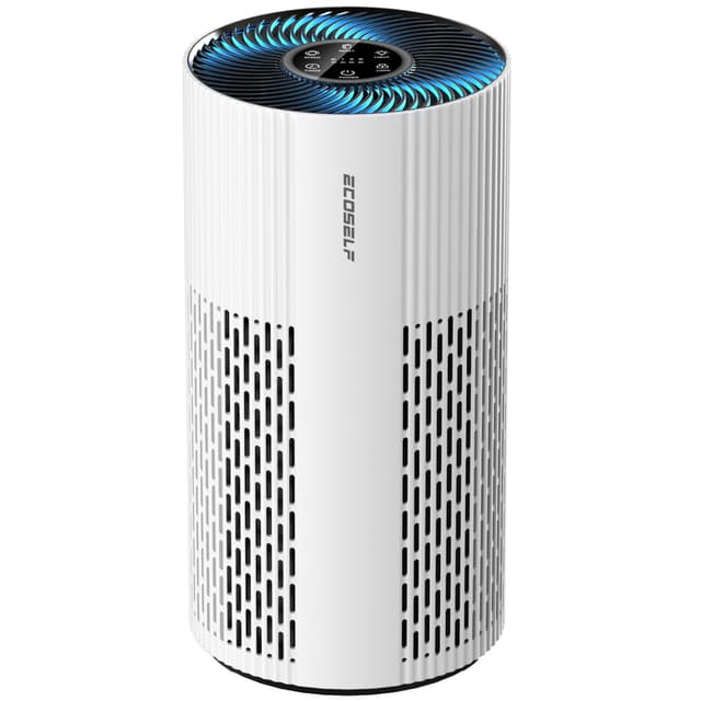 Air Purifiers for Home Large Room Cover Up to 1500 Ft² with True HEPA Filter, 20dB Sleep Mode, 360° Air Intake & Outlet, Air Cleaner for Bedroom Pets, 7 Color Light, HAP604, Bright White