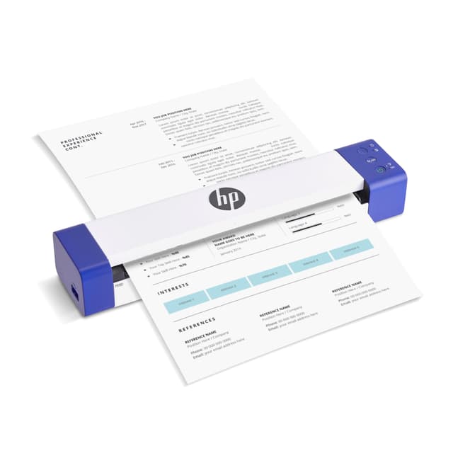 HP PS150 Portable Document Scanner | Compact, Portable, Wireless Digital Scanner with Duplex Mode for Home & Office | Rechargeable, USB & Wi-Fi Direct, Compatible with Mac & Windows PC and Laptop