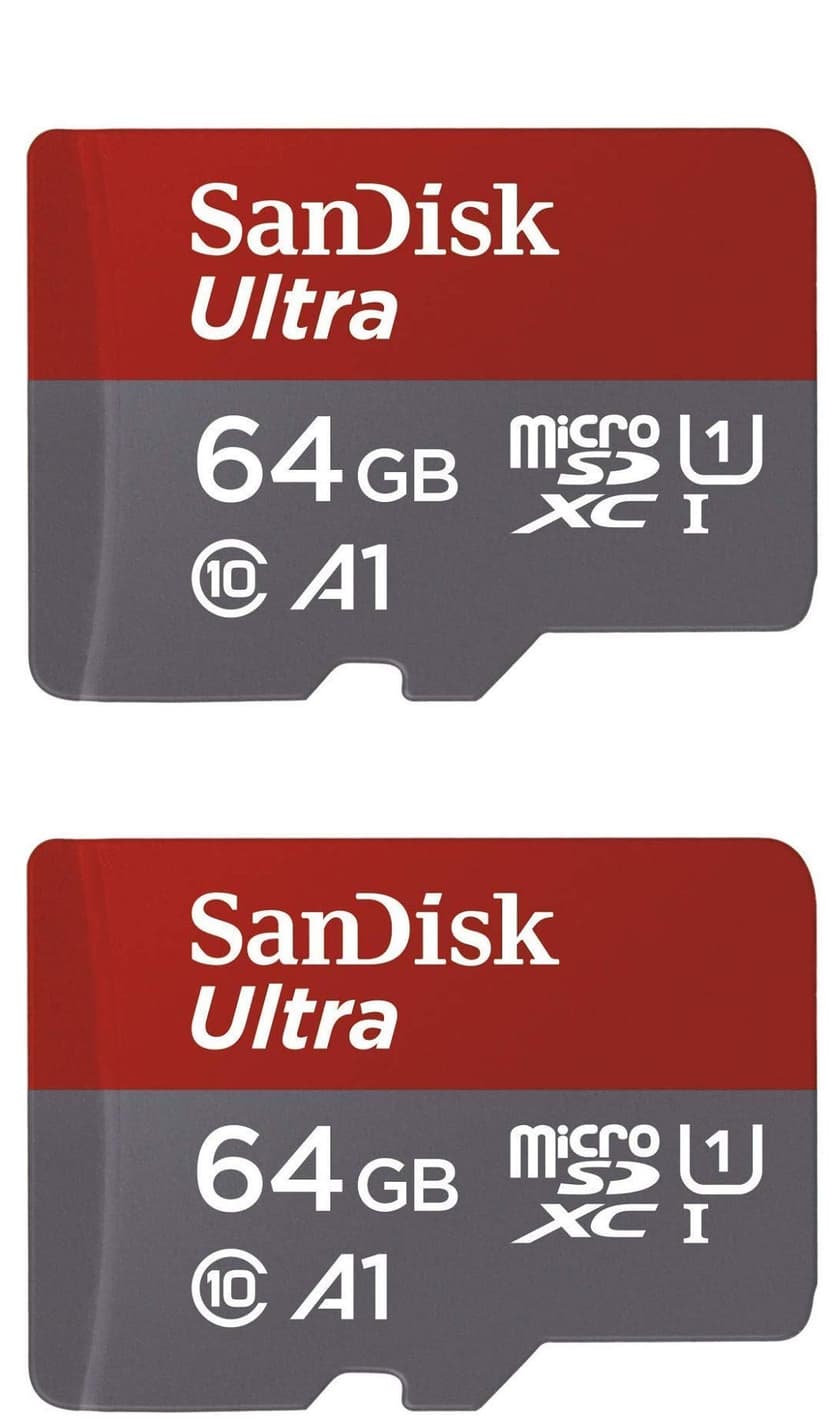 SanDisk 64GB X2 (128GB) MicroSDXC Ultra Uhs-1 Memory Card