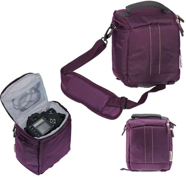 Navitech Purple DSLR SLR Camera Bag Compatible with Nikon Coolpix P950 Digital Camera