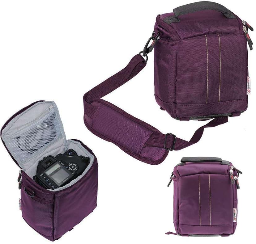 Navitech Purple DSLR SLR Camera Bag Compatible with Nikon Coolpix P950 Digital Camera
