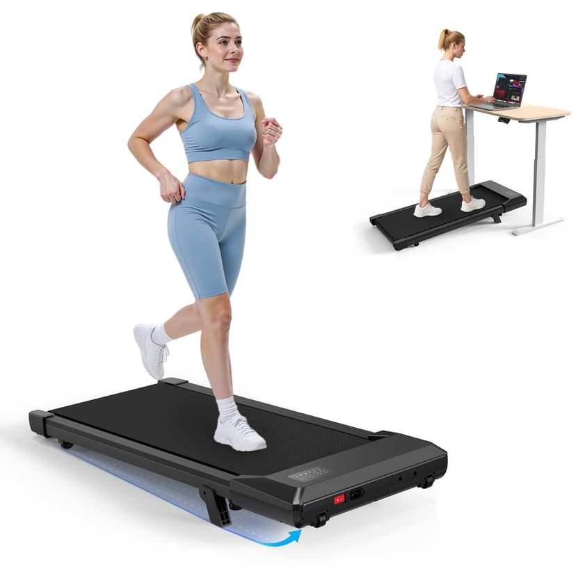 SupeRun Walking Pad with Incline, Under Desk Treadmill, 3 in 1 Portable Treadmills for Home with Remote Control LED Display, 2.5 HP Quiet Mini Treadmill for Office Home Use, 300 Lbs Capacity