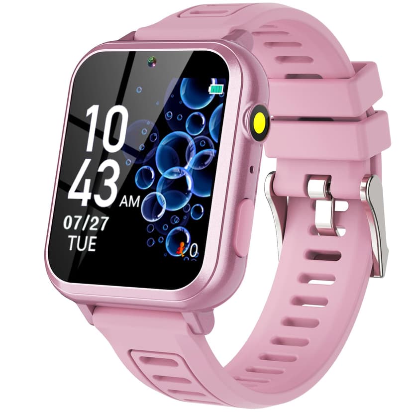 Wiszodet Smart Watch for Kids with 39 Games HD Touch Touchscreen Alarm Clock, Camera Music Player Pedometer Flashlight 12/24 hr Video & Audio Recording, Toys Gift for 3-12 Years Old Girls