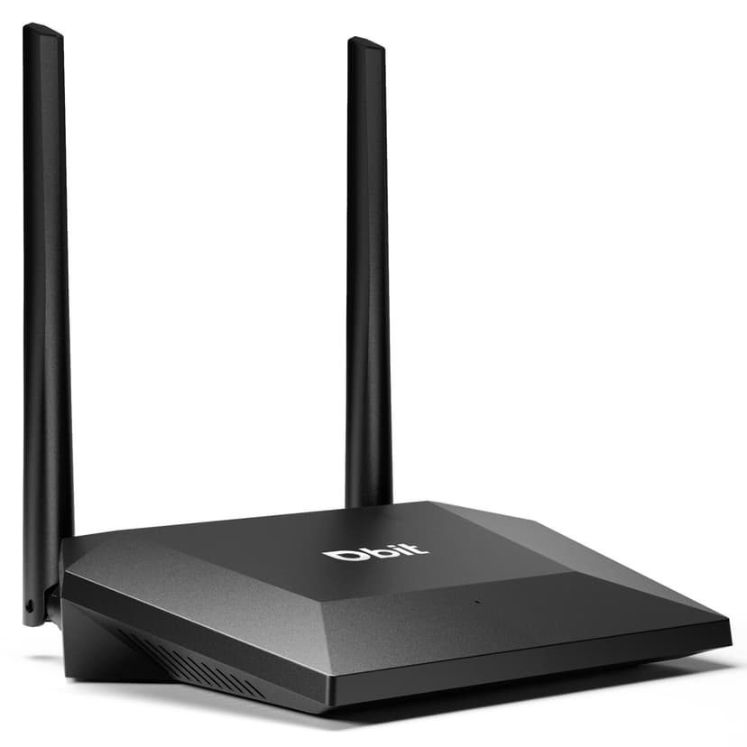 Dbit N300 Easy Setup Wireless Wi-Fi Router Smart Home Internet Router - 2 x High Power Antennas, 4 x Fast Ethernet Ports, Supports Wireless Repeater, WISP Mode (T1 Pro)