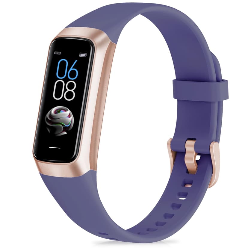 Fitness Tracker with Step Counter/Calories/Stopwatch, Activity Tracker, Health Tracker with Heart Rate Monitor, Sleep Tracker,1.10''AMOLED Touch Color Screen, Pedometer Watch for Women Men