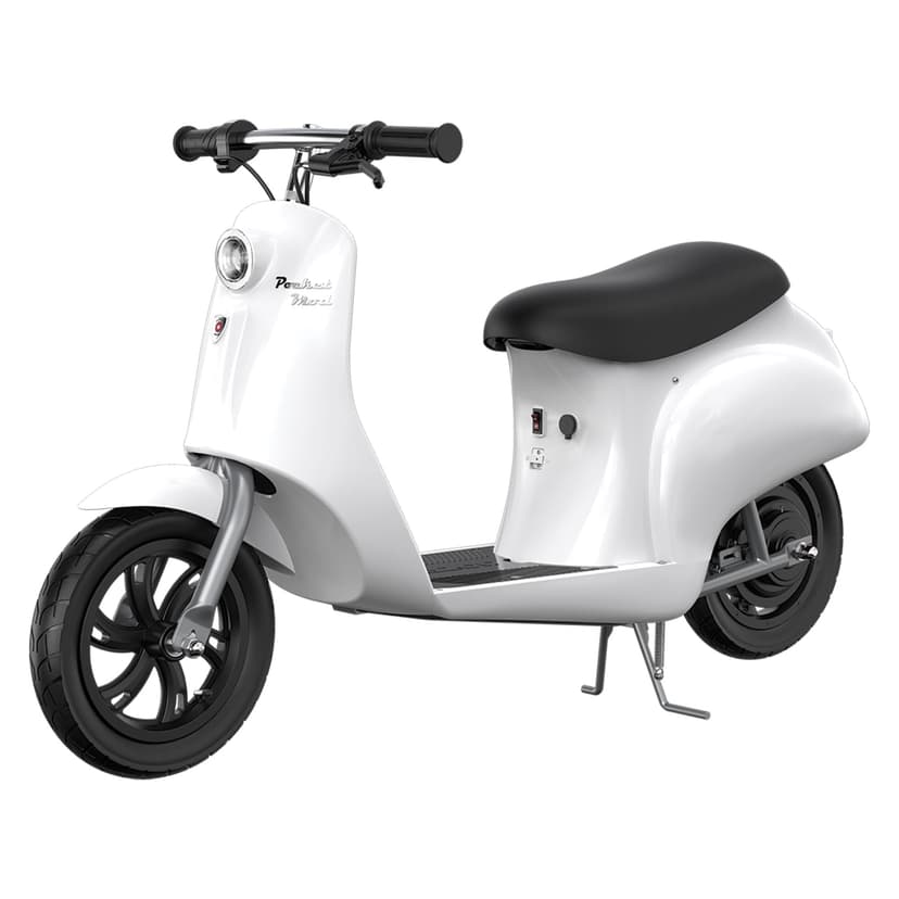 Razor Electric Retro Scooter for Ages 8+, 170 lb Max Weight, White, w/ 250W Motor, 12.5” Tires & 24V Battery, Up to 15 MPH, Pocket Mod – Lightweight Ride On Motorcycle Bike for Young and Teen Riders