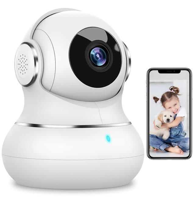 litokam Security Camera Indoor 2K, 360 Pan/Tilt Cameras for Home Security with Motion Detection, Baby Monitor for Pet/Dog with Night Vision, 2.4GHz WiFi Cam with Phone App & 2-Way Audio