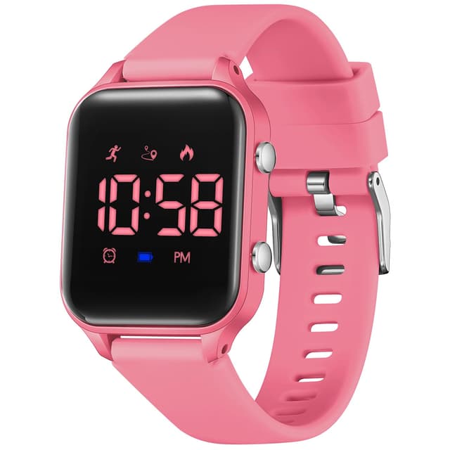Timever Kids Digital Watches for Boys Girls, Sports Watch with Fitness Tracker, Pedometer, Alarm Clocks, Stopwatch, No App Needed Waterproof Kids Watch, Gift for Teens Student Girls Boys Ages 5-14