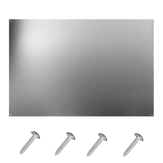 zsttion Stainless Steel Backsplash ，24 x 30Inch Range Hood Stove Backsplash for Kitchen Wall，Stainless Steel Sheet Four Pre Drilled Holes for Easy Installation