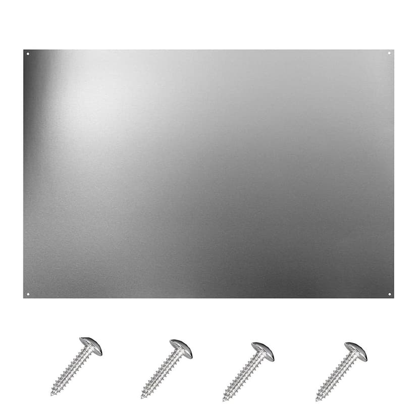 zsttion Stainless Steel Backsplash ，24 x 30Inch Range Hood Stove Backsplash for Kitchen Wall，Stainless Steel Sheet Four Pre Drilled Holes for Easy Installation