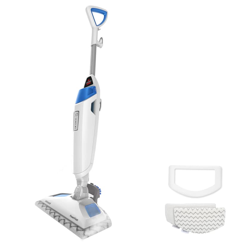 BISSELL Steam Mop 1940A PowerFresh Floor Steam Cleaner for Hard Wood & Tile with Natural Sanitization, Easy Scrubber, Variable Steam, 12” Cleaning Path