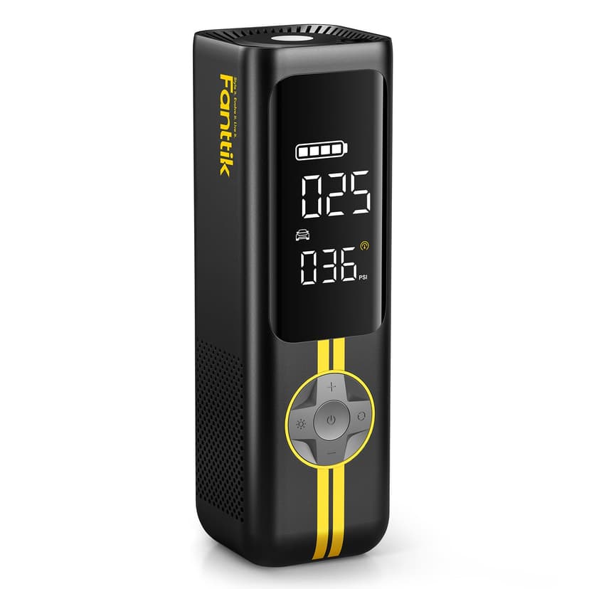 Fanttik X8 APEX Tire Inflator Portable Air Compressor, 1 Min Fast Inflation, 150PSI Cordless Tire Inflator with LED Dual Screen, Suitable for MPV, Car, Bike, Motorcycle, Up to 26.3″ Tires