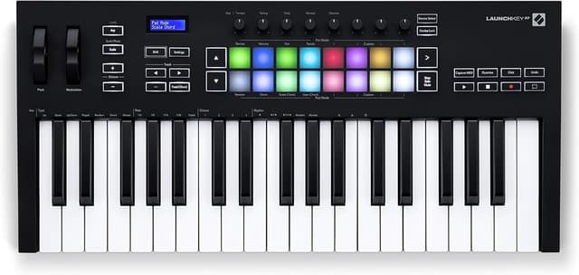 Novation Launchkey 37 [MK3] MIDI Keyboard Controller - Seamless Ableton Live Integration. Chord Mode, Scale Mode, and Arpeggiator — All the software you need for Music Production