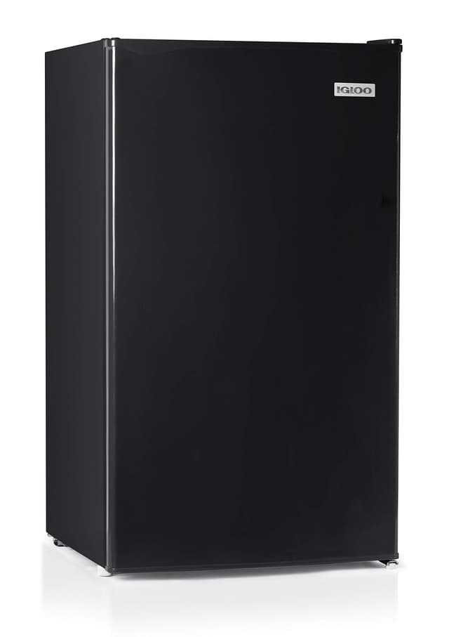 Igloo 3.2 Cu.Ft. Mini Fridge with Freezer - Single Door Compact Refrigerator with Glass Shelves for Homes, Dorms & Offices- Keep Snacks, Drinks & Frozen Foods Cool with Temperature Control Mini Fridge