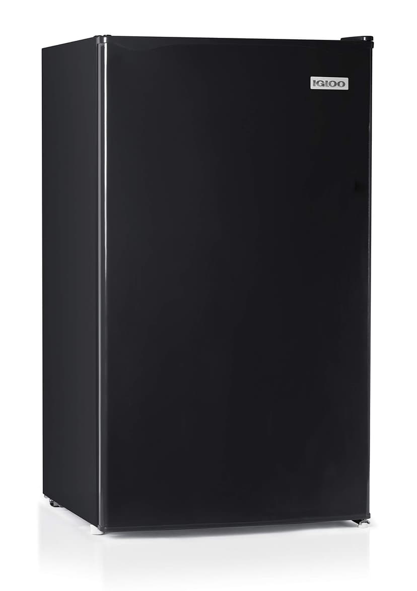 Igloo 3.2 Cu.Ft. Mini Fridge with Freezer - Single Door Compact Refrigerator with Glass Shelves for Homes, Dorms & Offices- Keep Snacks, Drinks & Frozen Foods Cool with Temperature Control Mini Fridge