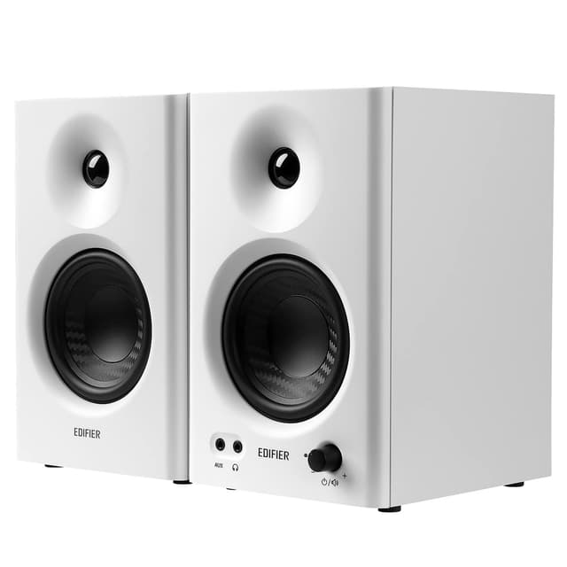 Edifier MR4 Powered Studio Monitor Speakers, 4" Active Near-Field Monitor Speaker - White (Pair)