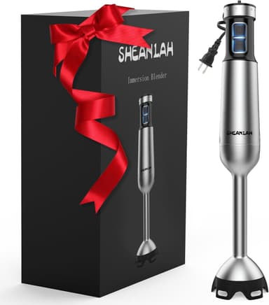 1000W Powerful Immersion Blender handheld, 2025 New Update Hand Blender with 25-Speed, Scratch-Resistant Corded Hand Mixer with Heavy-Duty Copper Brushless Motor and Gift Box