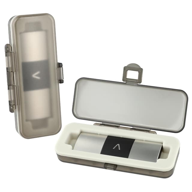 SavvyBloom Kardia Mobile Case Only for KardiaMobile 6L EKG Heart Monitor, KardiaMobile 6L Case with Silicone Pad for Travel and Portable, Protect Kardia (CASE ONLY) Transparent Black