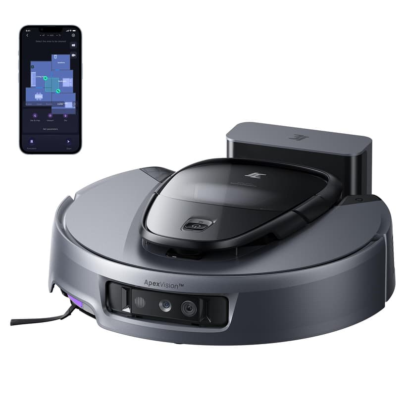 3i G10+ Robot Vacuum and Mop Combo, 18,000 Pa Suction, 60-Day Hands-Free Cleaning with Quiet Debris Compression, Smart LiDAR Navigation, Auto Extension Along Edges, Ideal for Hard Floors & Carpets