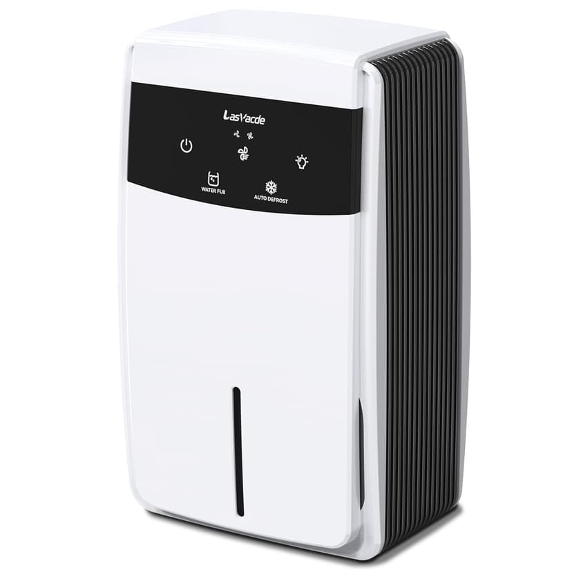 LasVacde Dehumidifier with Drain Hose for Bathroom, 95 OZ Dehumidifiers for Home Bedroom Basement & RV with Auto Shut-off, Aromatherapy