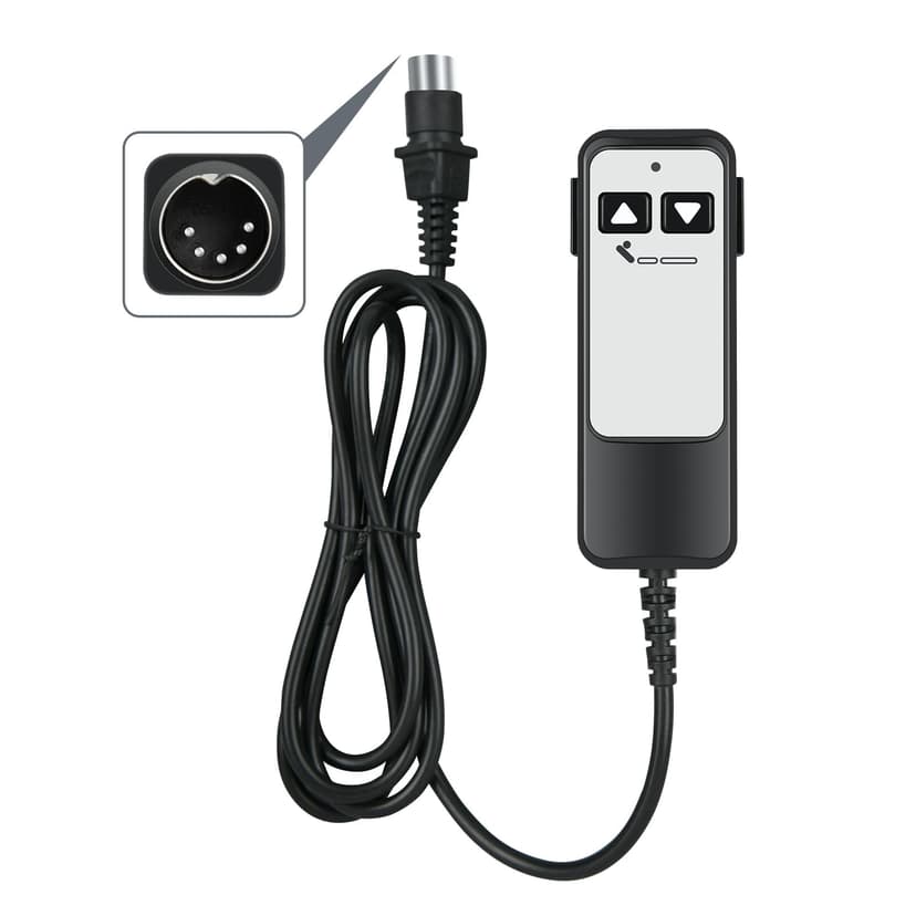 Adjustable Bed Richmat HJH5 Remote Control Replacement, 5 Pin Wired Remote Control for Leggett and Platt Bas-X HC Series ＆ Matt. Firm 50 Series Adjustable Bed Base