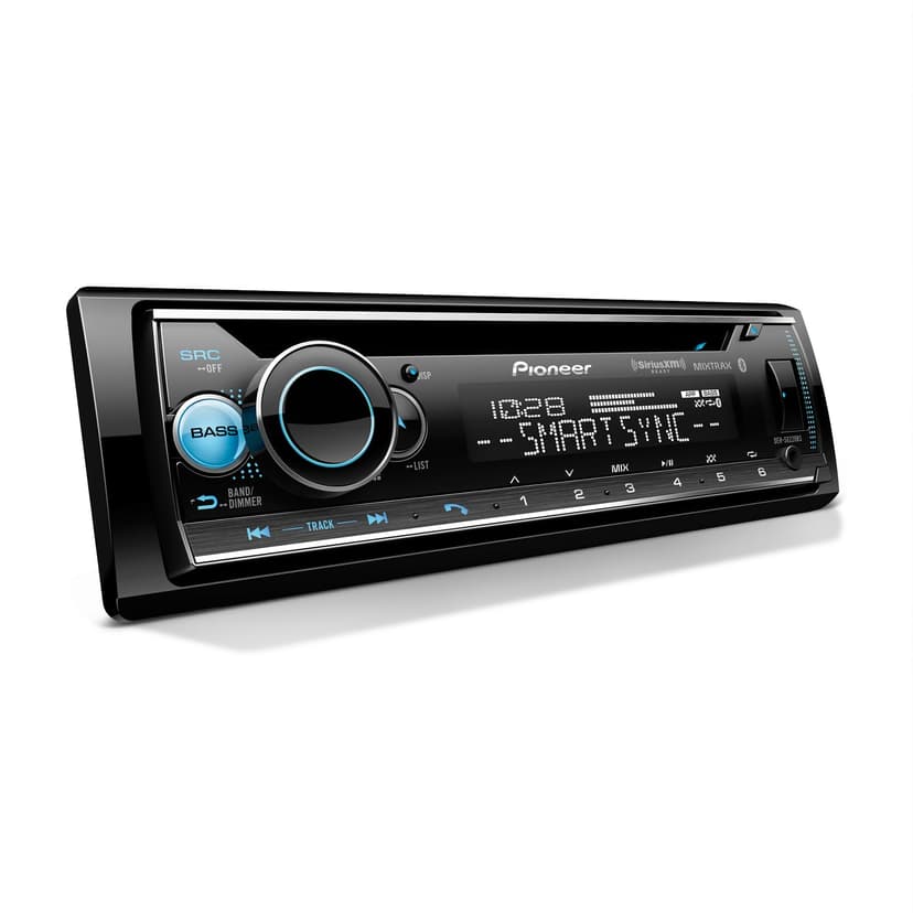 Pioneer DEH-S6220BS 1-Din CD Receiver – Bluetooth, SiriusXM, USB/AUX, Color Change, FLAC, AM/FM, Detachable Face, 13-Band EQ, 50W x 4, Voice Control, Hi-Volt RCA Preouts