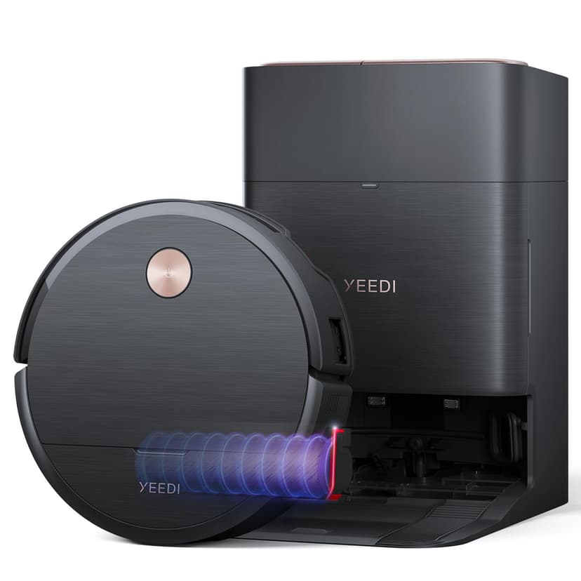 Yeedi S16 Plus Robot Vacuum & Mop with Automatic Omni Station, Blast 16,600Pa Suction, OZMO Roller Self-Wash Mopping, ZeroTangle 3.0, Triple Lift Floor Lift, AI-Powered Navigation and Mapping