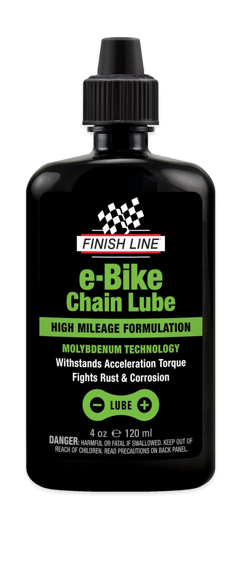 Finish Line E-Bike & Exercise Bike Chain Lube – Smooth, Durable Lubrication with Rust Protection for High-Torque & High-Mileage Riding